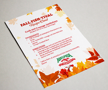 Adelphia Fall Fish-tival Card